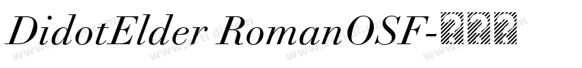 DidotElder RomanOSF字体转换